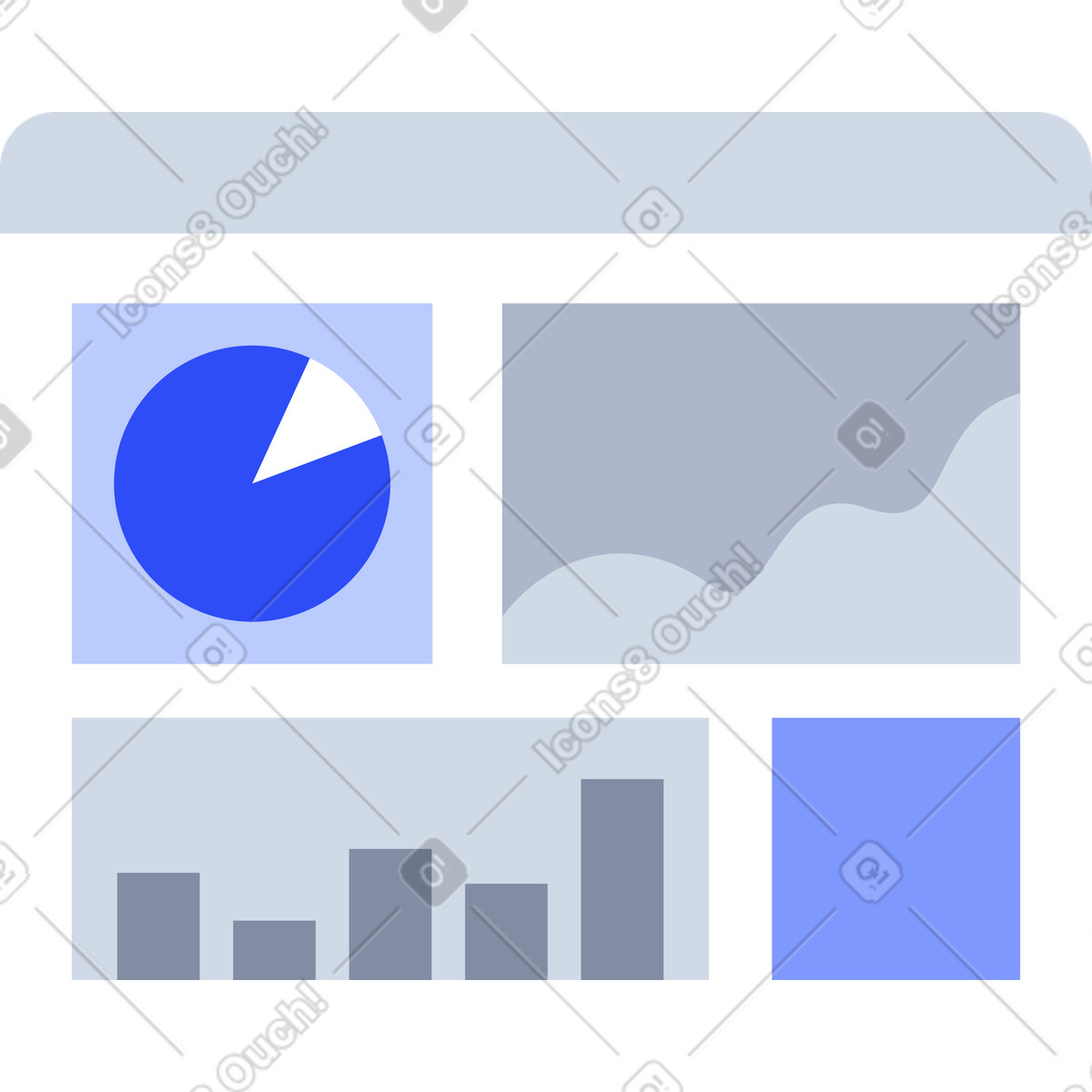 Dashboard illustration in System style download in PNG, SVG