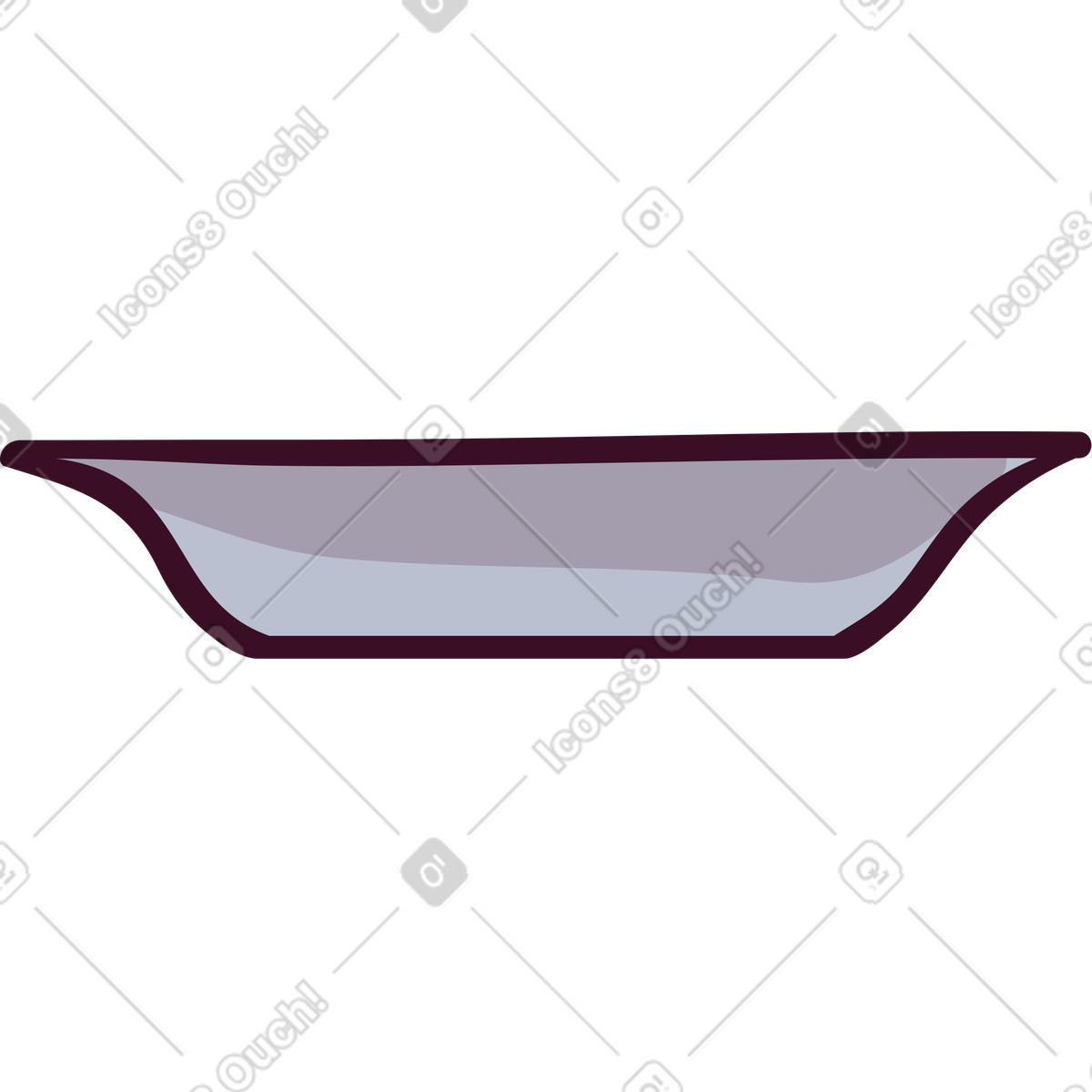 Ilustración Plato en estilo Eastwood a descargar en PNG y SVG
