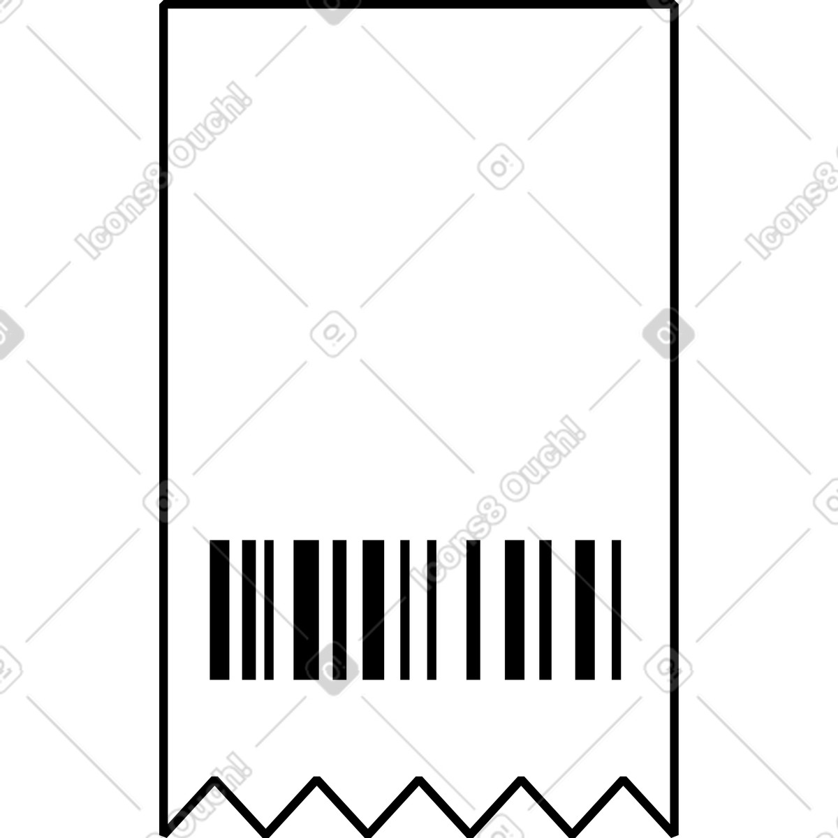 Sales receipt illustrazione in stile Memphis scarica in PNG, SVG
