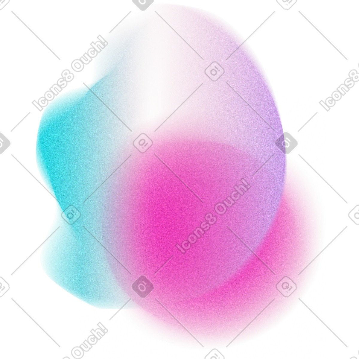 Ilustración Pinkish green blur en estilo Forms a descargar en PNG y SVG
