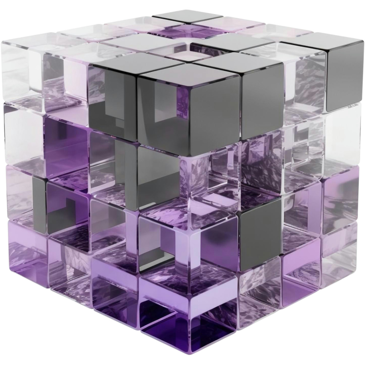 Blocks composition illustration in 3D style download in PNG, SVG