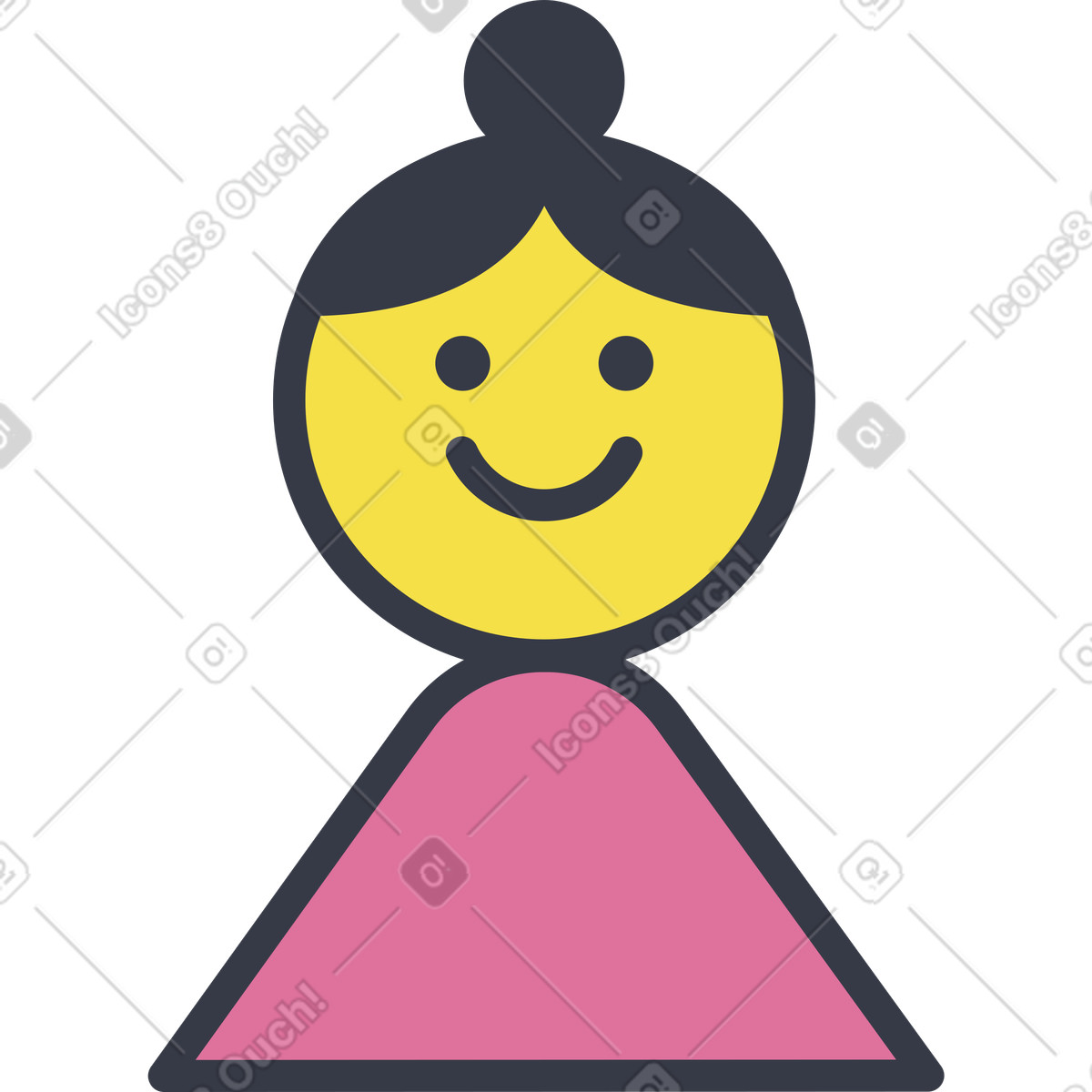下载 Abstract 风格的 女人 插画，支持 PNG、SVG 格式