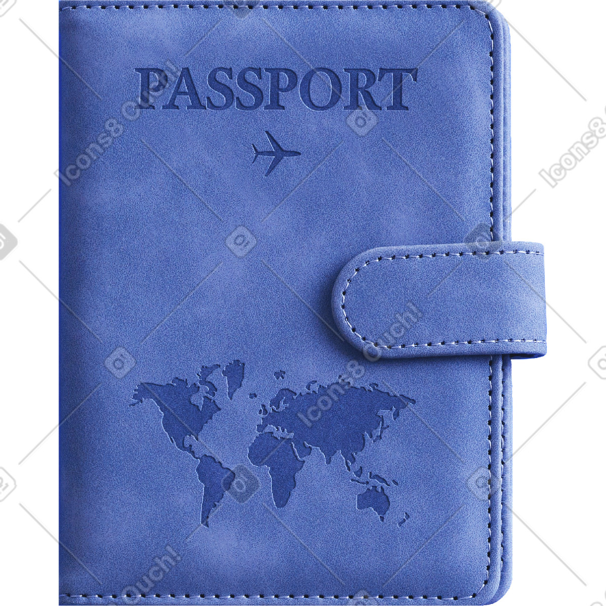 Ilustración Pasaporte en estilo Marker a descargar en PNG y SVG