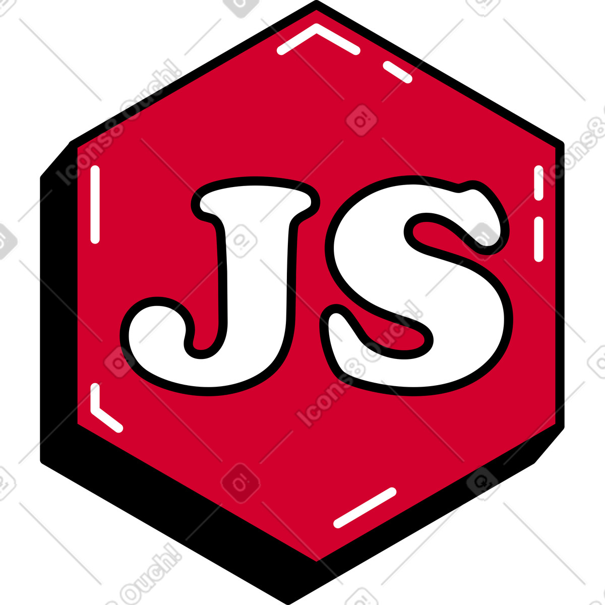 Ilustração de Ícone javascript em PNG e SVG