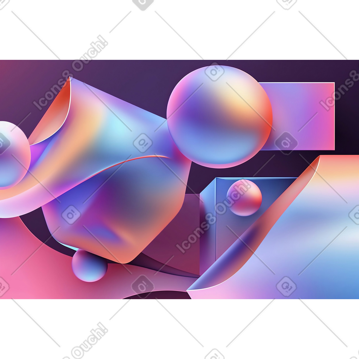 Illustration Fond métallique liquide coloré dans le style Experimental à télécharger aux formats PNG, SVG