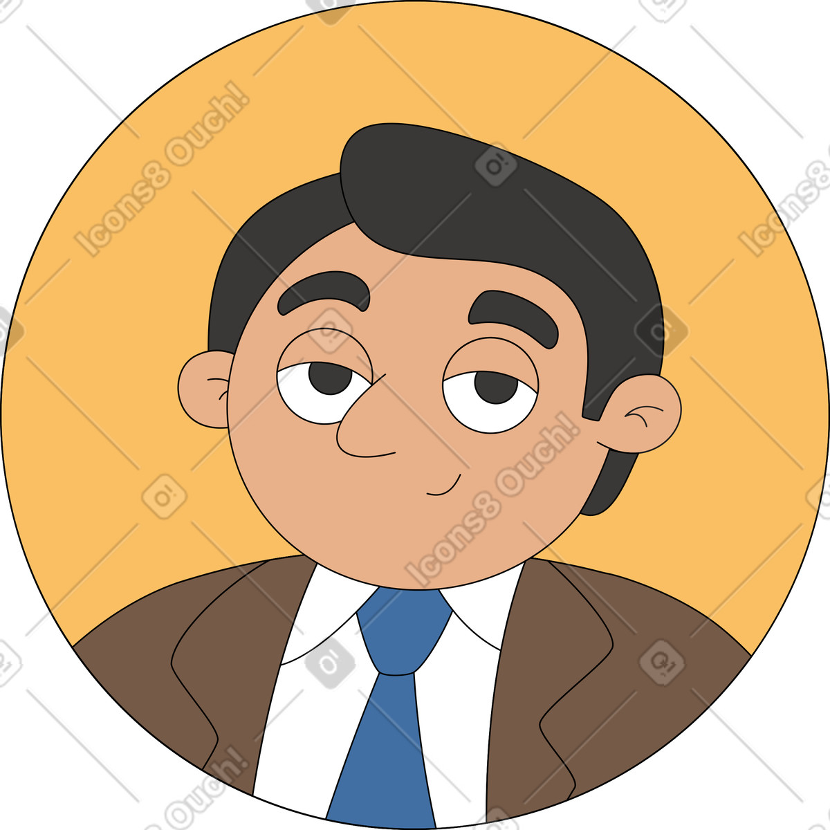 下载 Sitcom 风格的 头像老板 插画，支持 PNG、SVG 格式