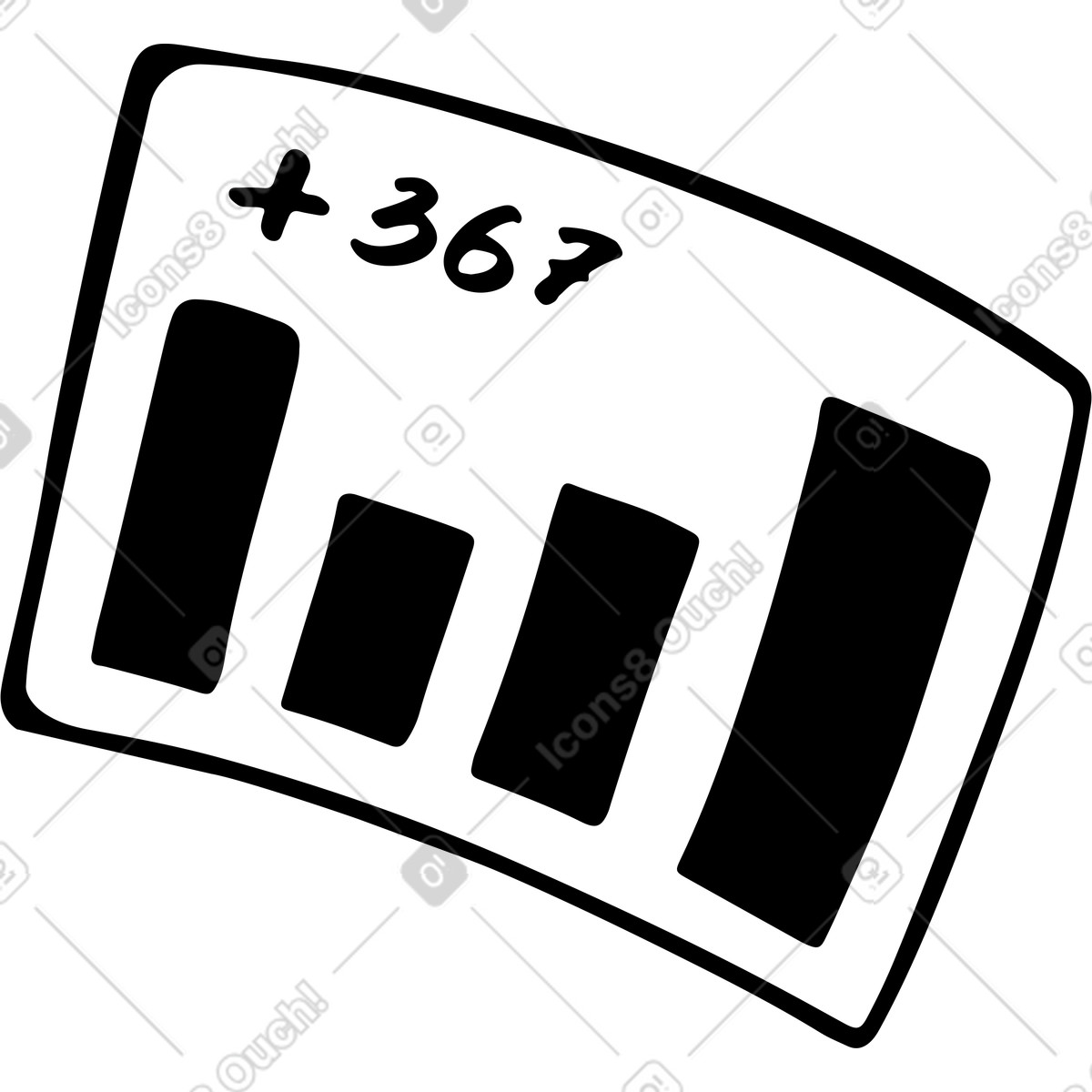 Pila di frame grafici illustrazione in stile Line scarica in PNG, SVG