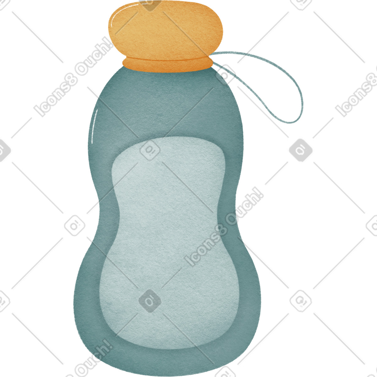 Sport bottle-Illustration im Woolly-Stil als Download in PNG, SVG