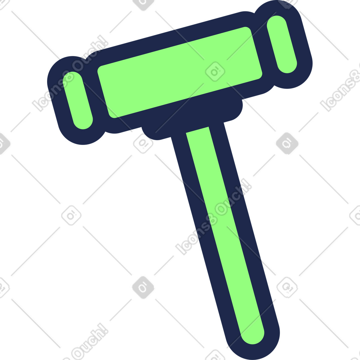 Illustration Marteau du juge dans le style Outline à télécharger aux formats PNG, SVG