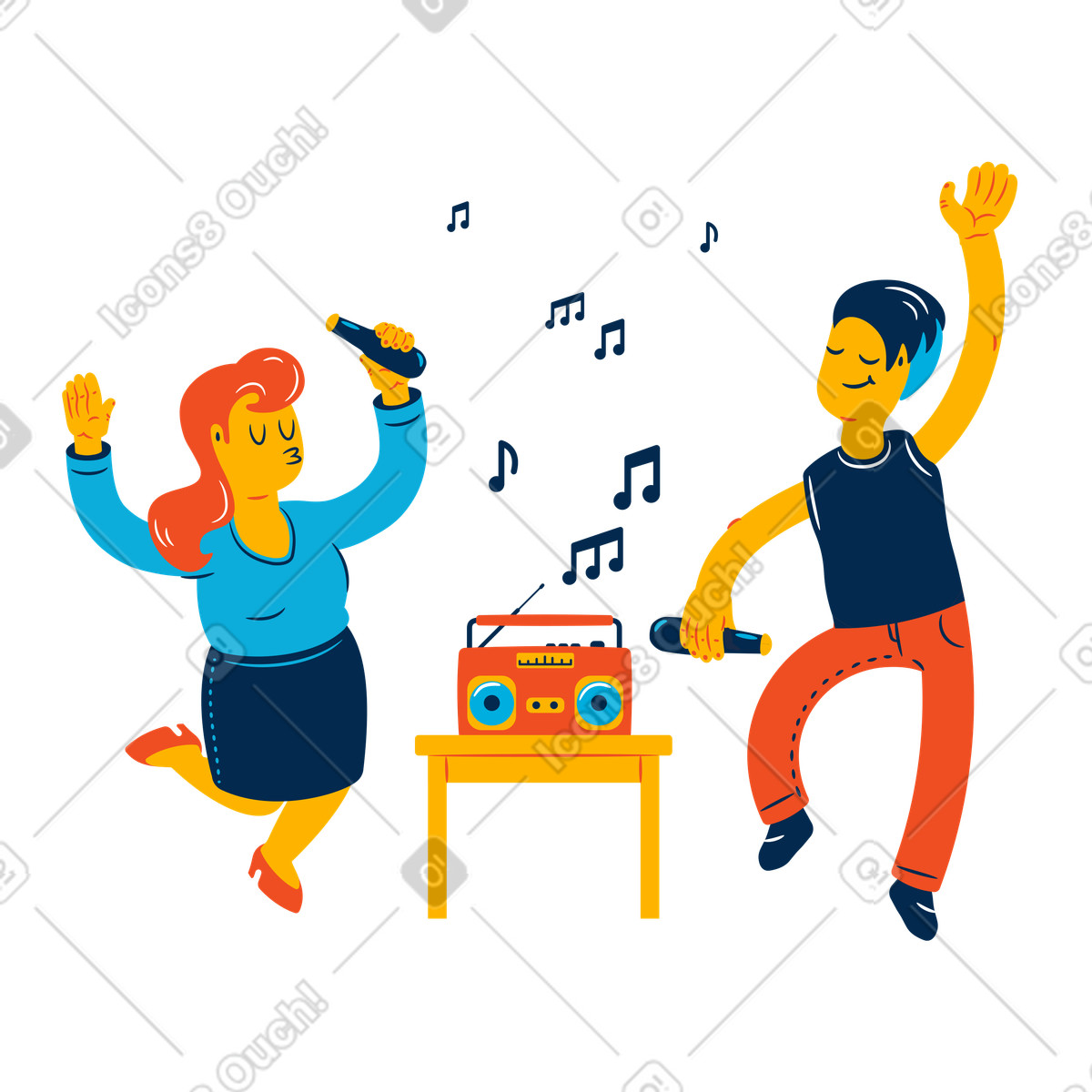 Ilustración Baila en estilo Flame a descargar en PNG y SVG
