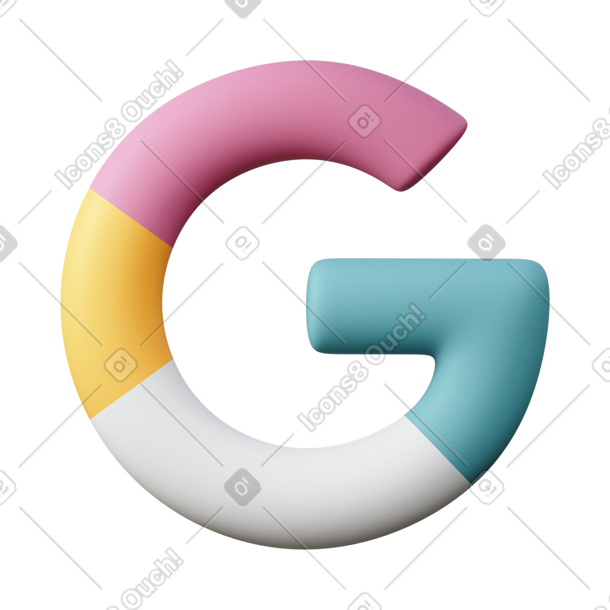 3D Sugary スタイルの Google のイラストをPNG、SVG形式でダウンロード