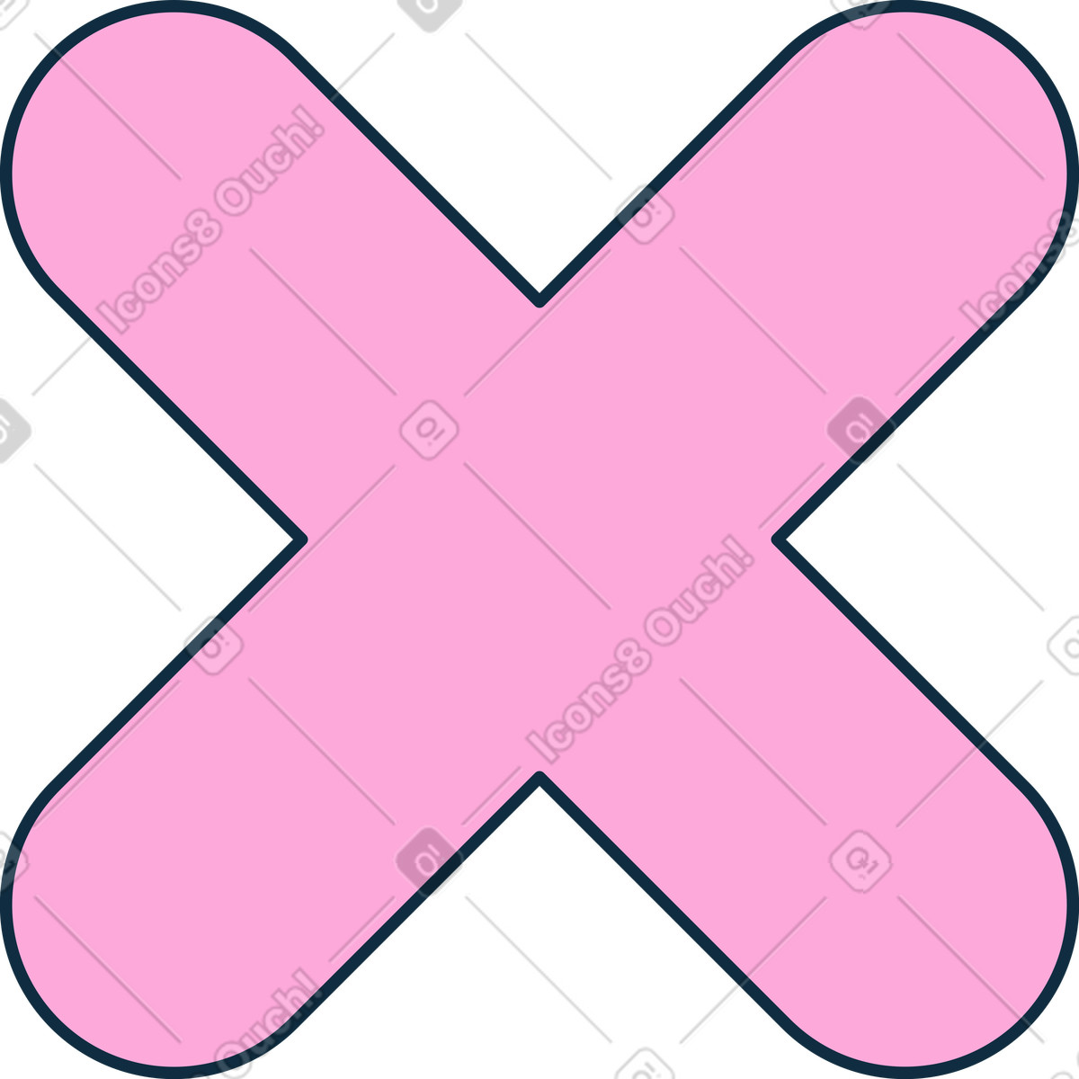 Illustration Traverser dans le style Bubble gum à télécharger aux formats PNG, SVG