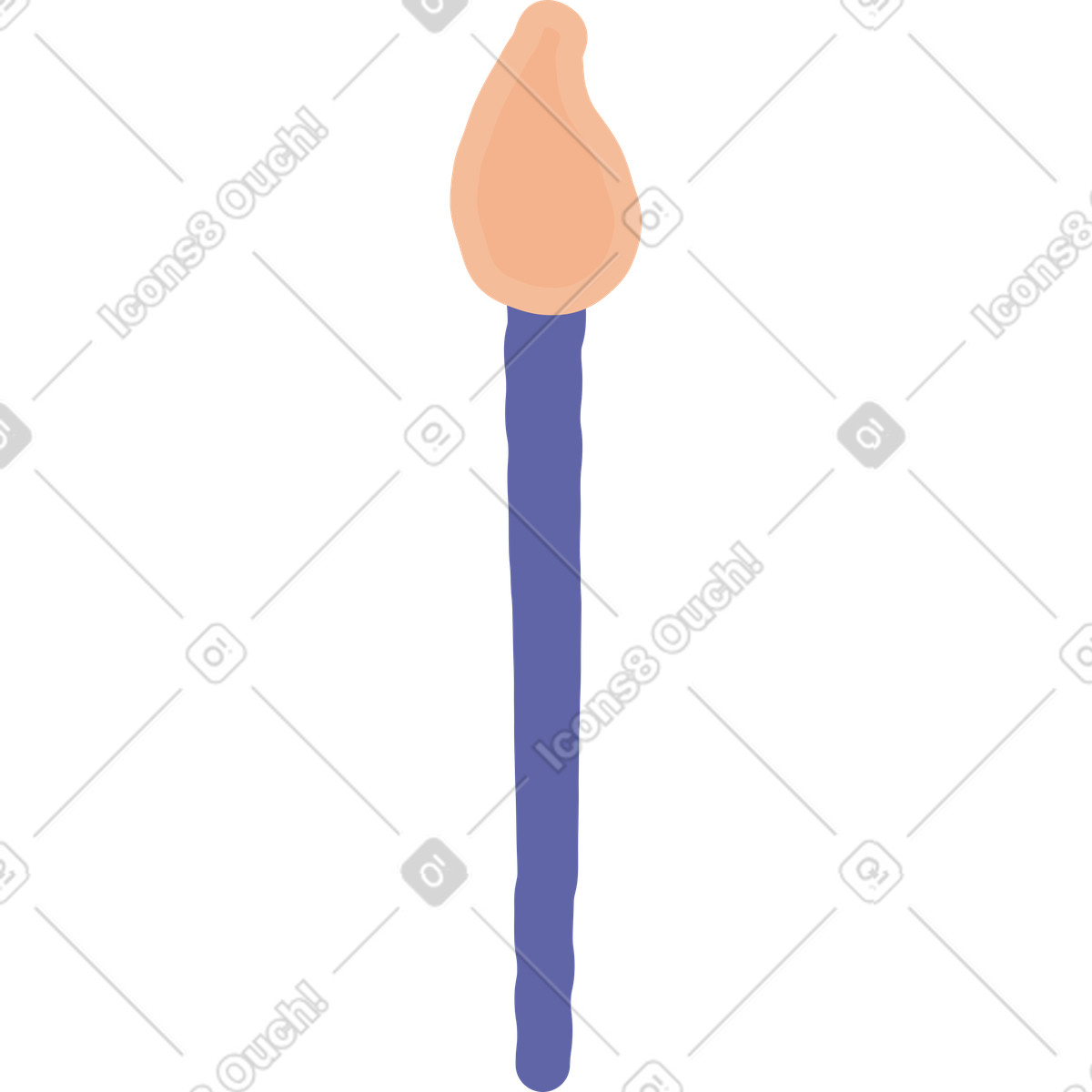 Illustration Pinceau dans le style Stripy à télécharger aux formats PNG, SVG