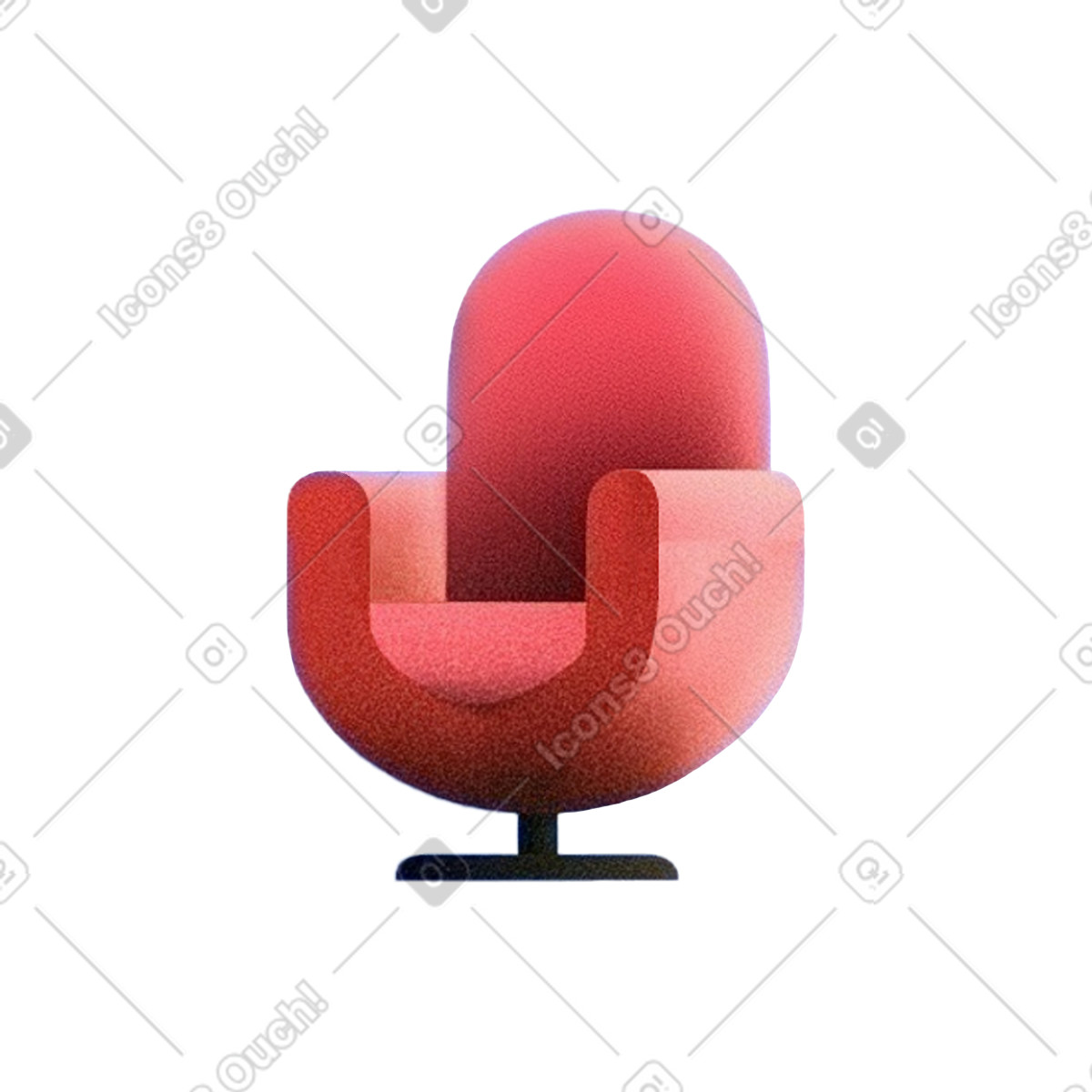 Illustration Chaise moelleuse dans le style Grainy à télécharger aux formats PNG, SVG