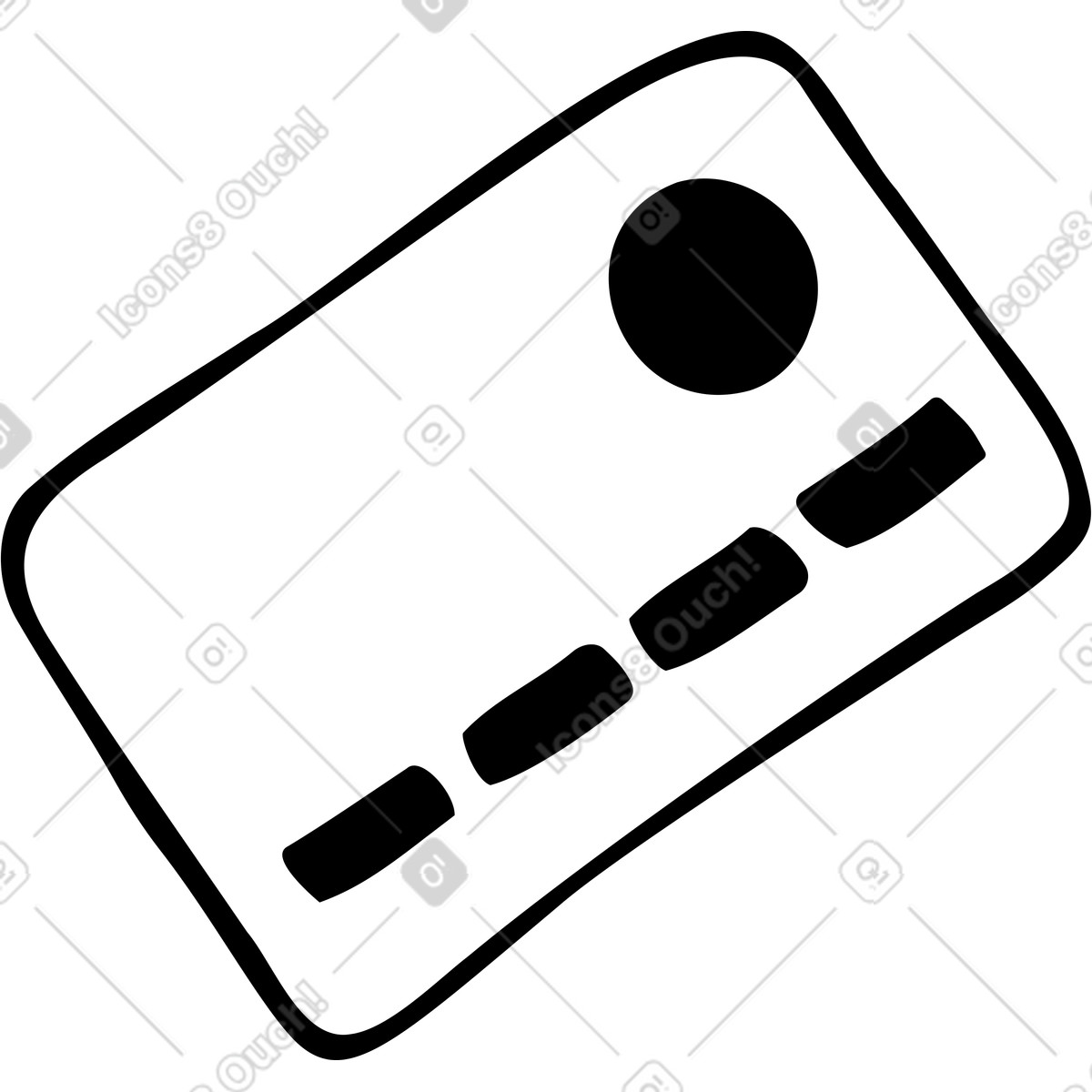 Иллюстрация Банковская карта в стиле Journal — скачать в форматах PNG, SVG