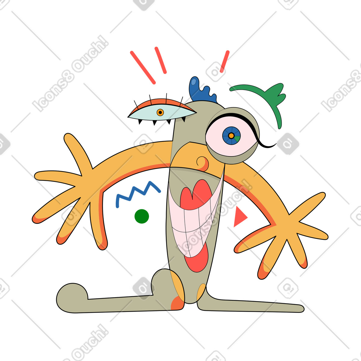 Illustration Bienvenue dans le style Surr à télécharger aux formats PNG, SVG
