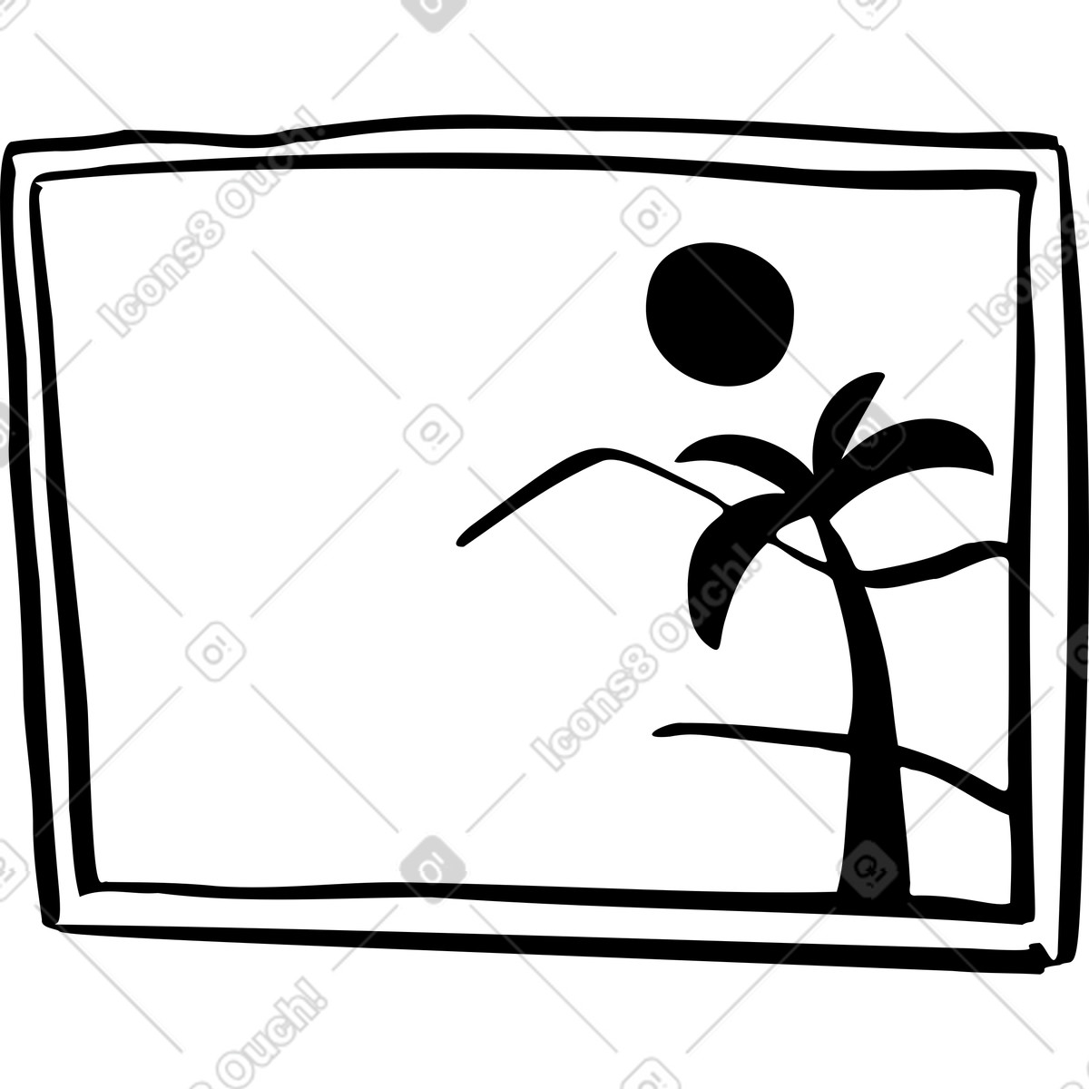 Photo background illustration in Journal style download in PNG, SVG
