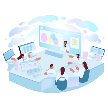 A futuristic lab setting where SaaS features are being developed