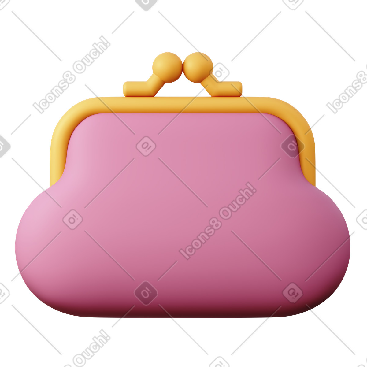 Illustration Purse dans le style 3D Sugary à télécharger aux formats PNG, SVG