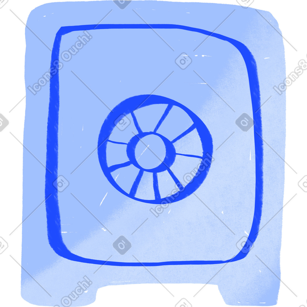 Ilustração de Safe deposit em no estilo Quirky para baixar em PNG, SVG