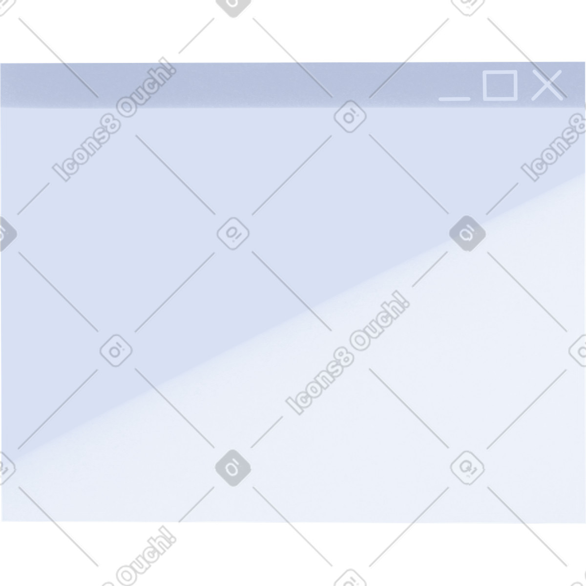 Ilustração de Browser window em no estilo Shine para baixar em PNG, SVG
