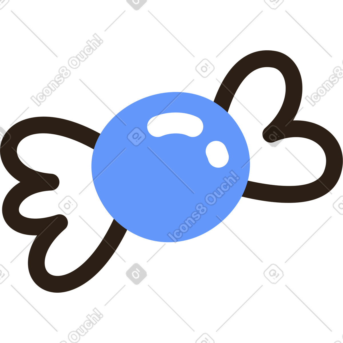 下载 Plain 风格的 糖果蓝 插画，支持 PNG、SVG 格式