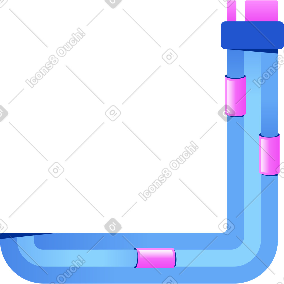 Große schnur-Illustration im Glossy-Stil als Download in PNG, SVG