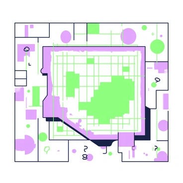 An abstract background that mimics a digital screen glitch with bright pixelated colors