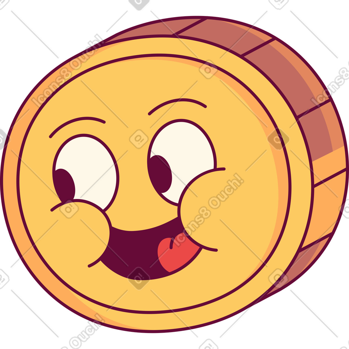 Moneta illustrazione in stile Handy scarica in PNG, SVG