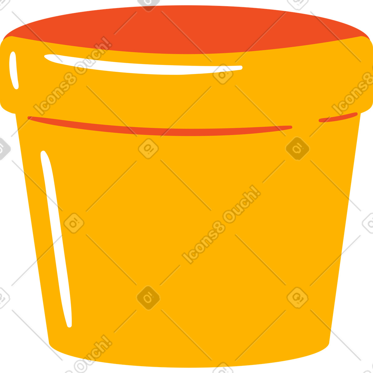 Vaso di fiori illustrazione in stile Flame scarica in PNG, SVG