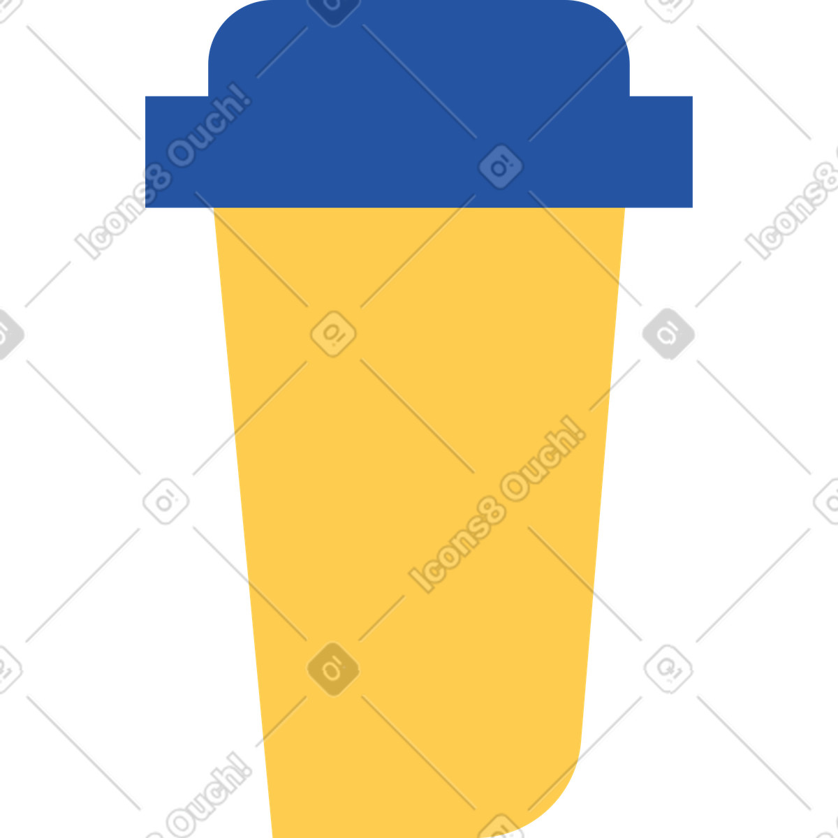 下载 Spot 风格的 带盖杯子 插画，支持 PNG、SVG 格式