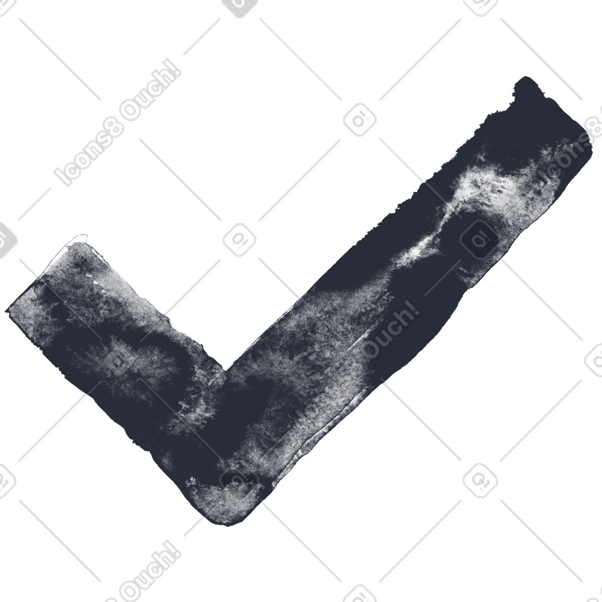 下载 Inky 风格的 复选标记 插画，支持 PNG、SVG 格式