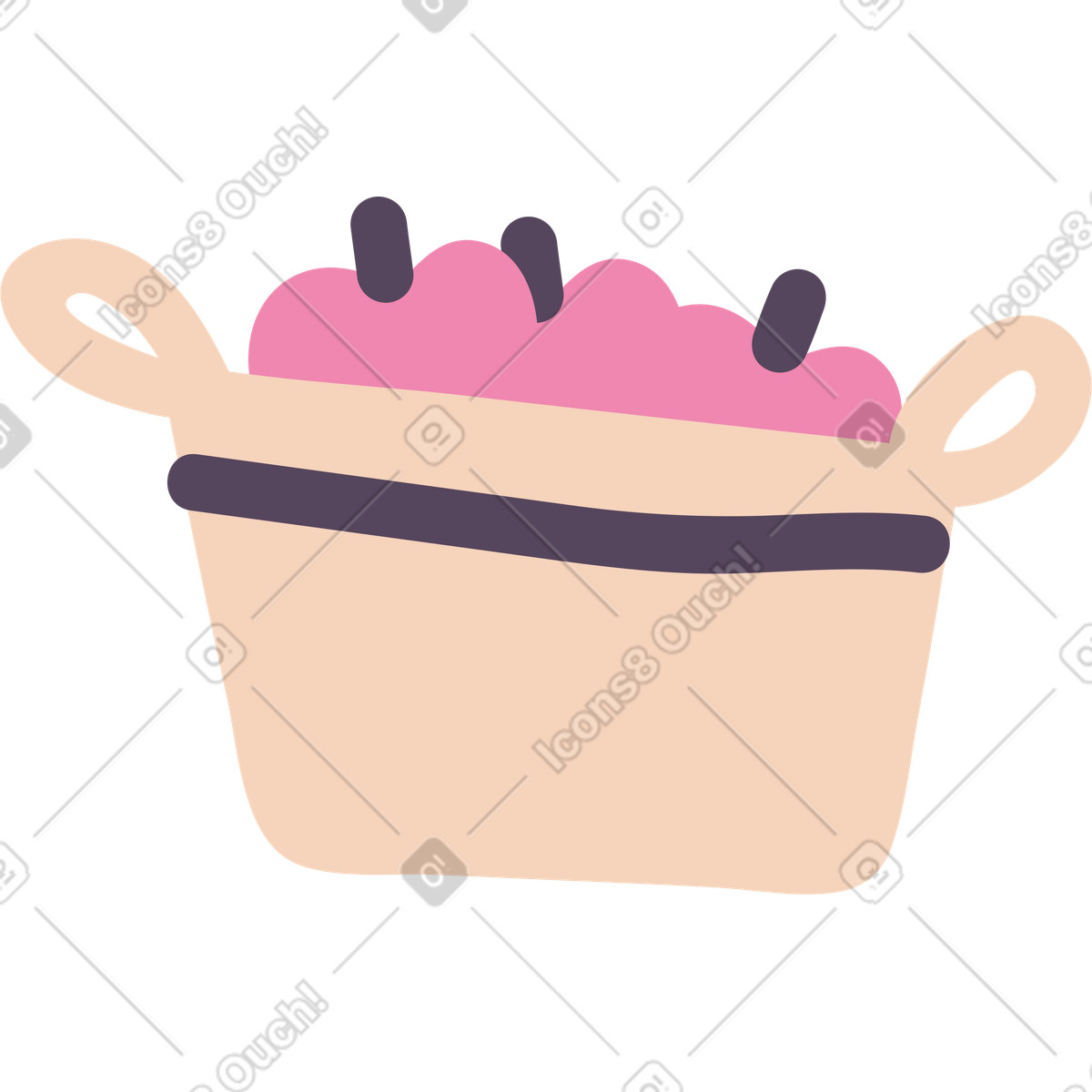 下载 Pluto 风格的 苹果篮子 插画，支持 PNG、SVG 格式