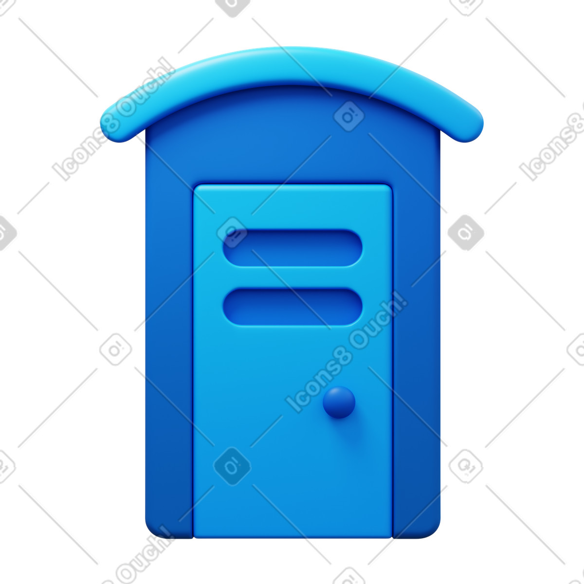 3D Fluency スタイルの Portable toilet のイラストをPNG、SVG形式でダウンロード