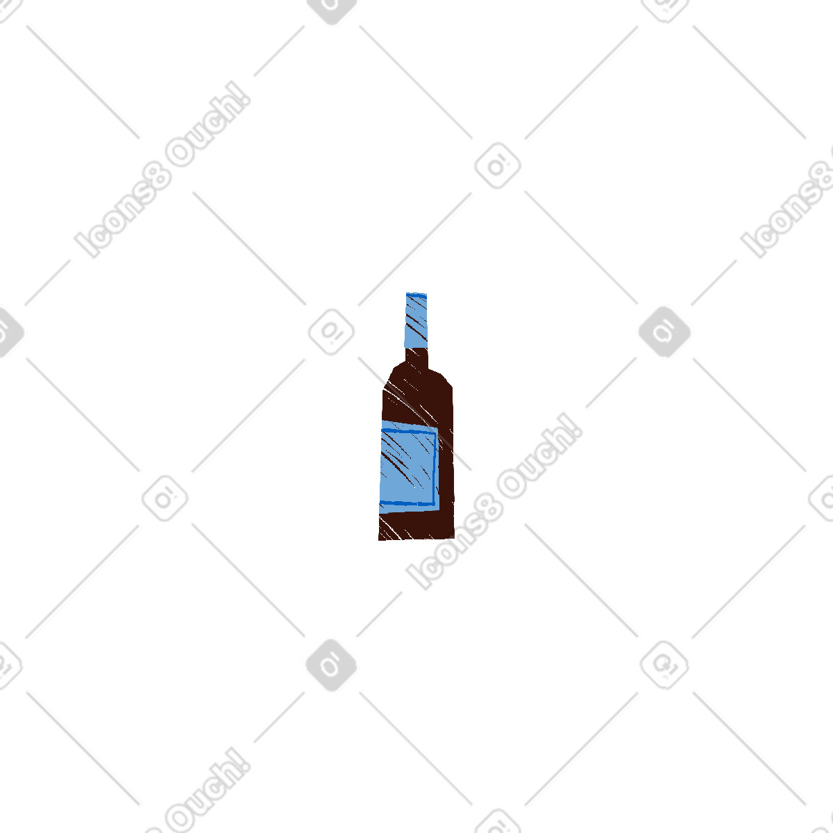 下载 Sleepy 风格的 瓶子 插画，支持 PNG、SVG 格式