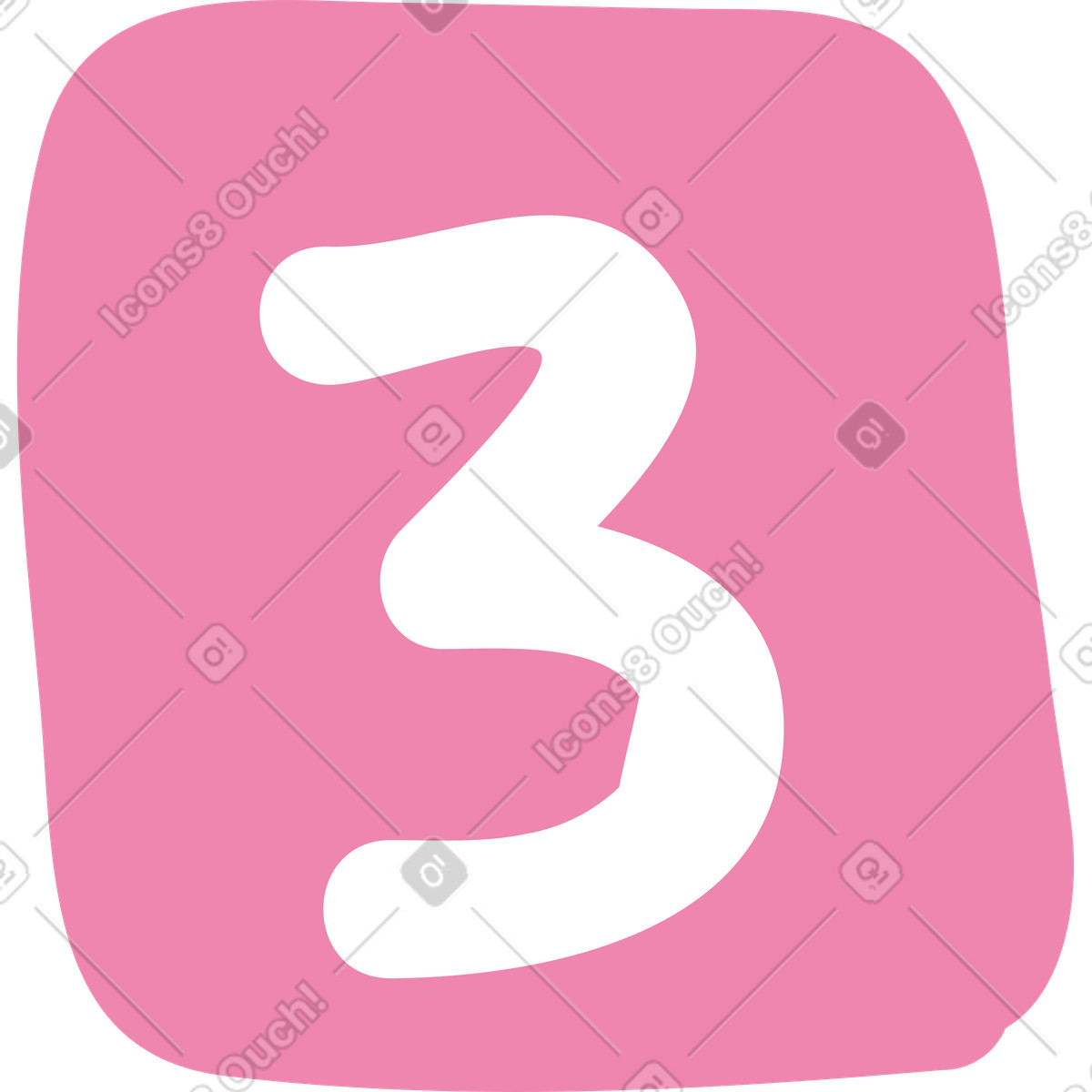 Number tree illustration in Pluto style download in PNG, SVG