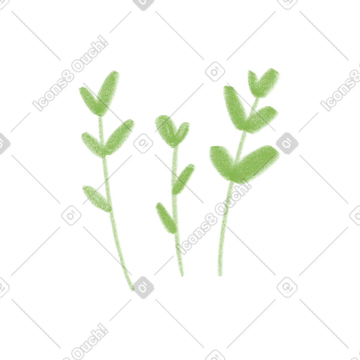 下载 Doodle 风格的 Green grass 插画，支持 PNG、SVG 格式