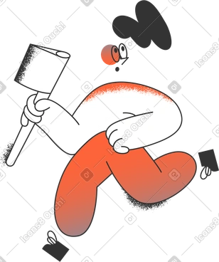 Girl with axe PNG, SVG