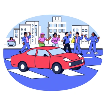A sleek getaway car with a shiny red exterior is speeding down a city street. The tires leave skid marks on the pavement as it accelerates. In the background, a small crowd is gathered, with shocked expressions on their faces, witnessing the aftermath of the scam being revealed. Some individuals are pointing in the direction of the car, while others are taking out their phones to capture the moment. The scene is set during the day, with clear blue skies above and buildings lining the street.