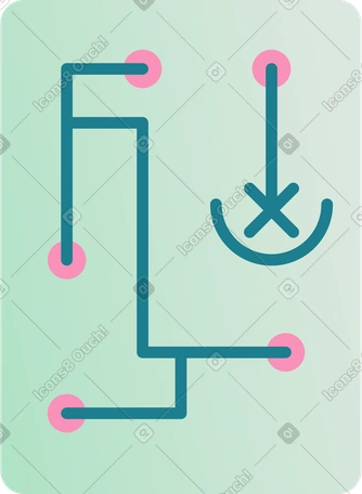 带有图表的弹出窗口 illustration in PNG, SVG