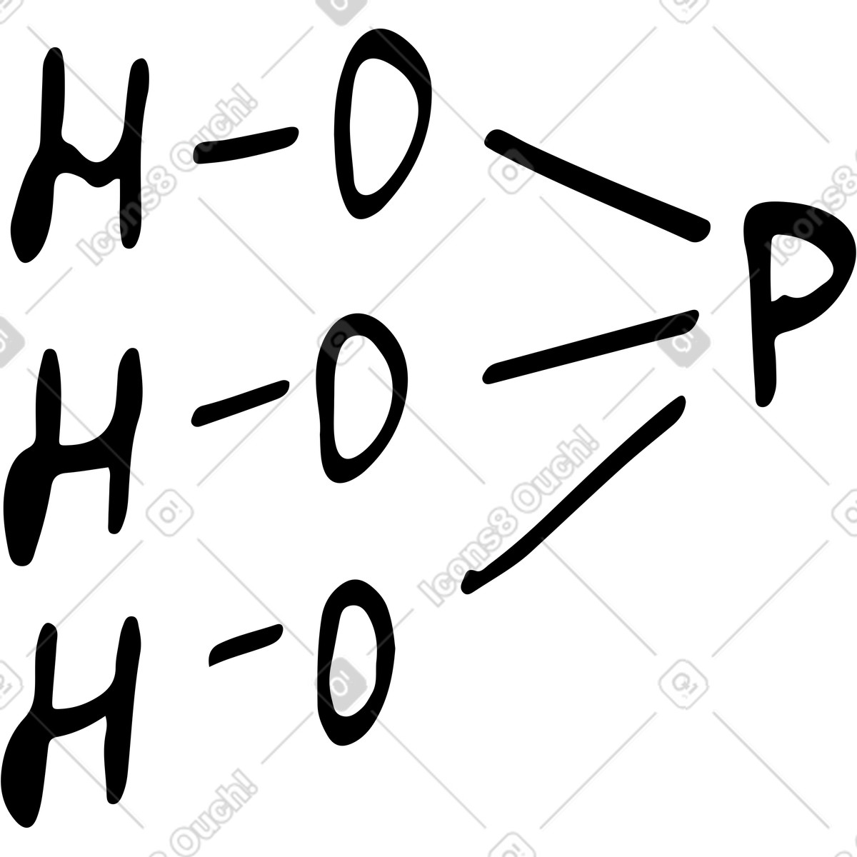 Ilustração de Fórmula química em no estilo Line para baixar em PNG, SVG