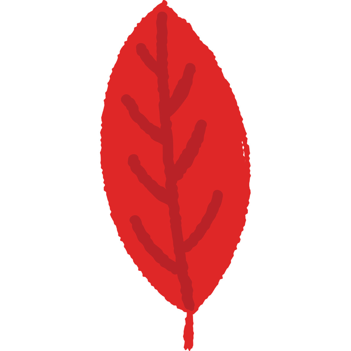Leaf illustration in Cherry style download in PNG, SVG