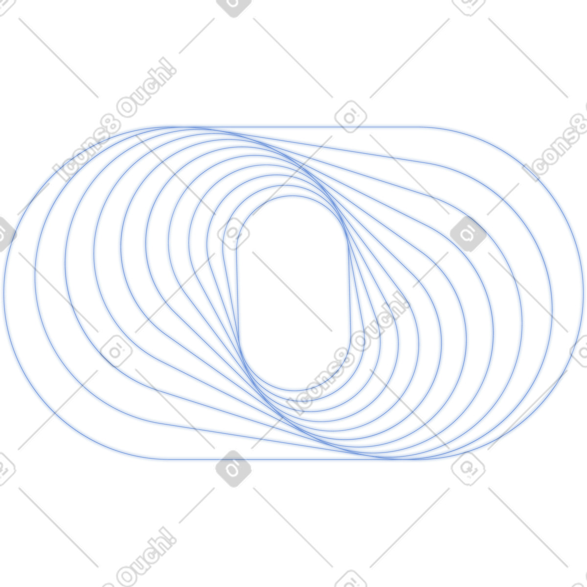 Campo energetico stratificato wireframe illustrazione in stile Dimension scarica in PNG, SVG