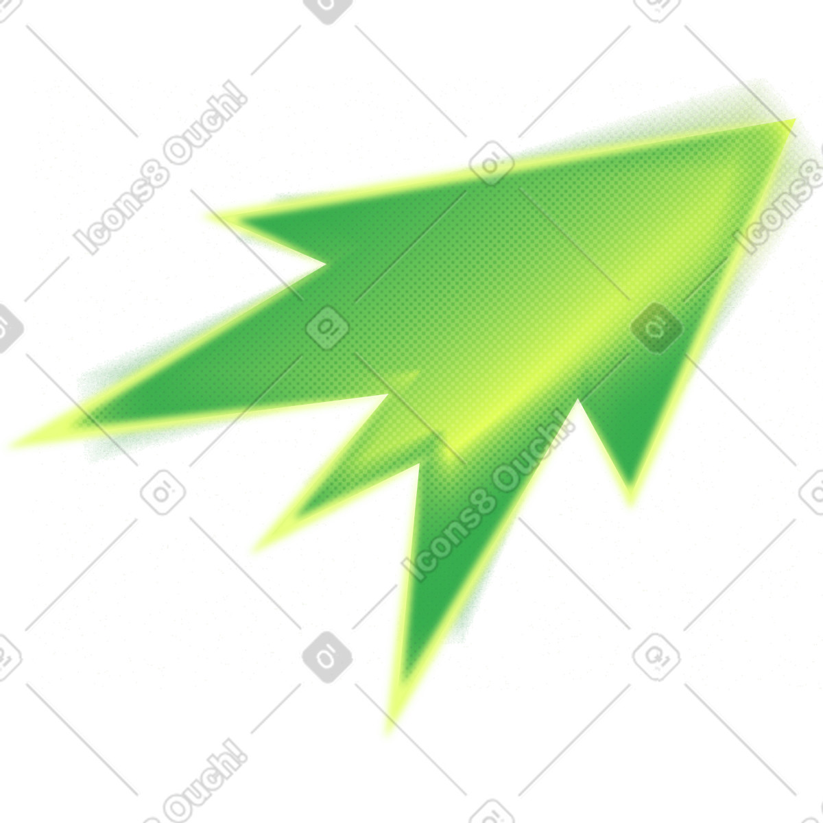 Green flash illustration in PNG, SVG