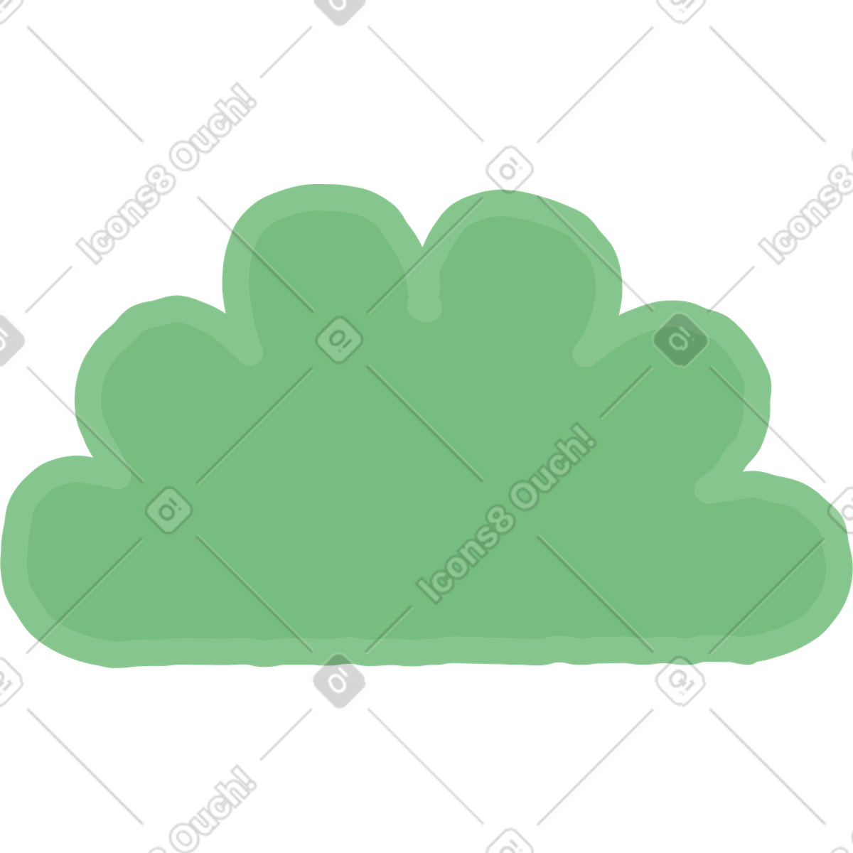 Illustration Buisson dans le style Stripy à télécharger aux formats PNG, SVG