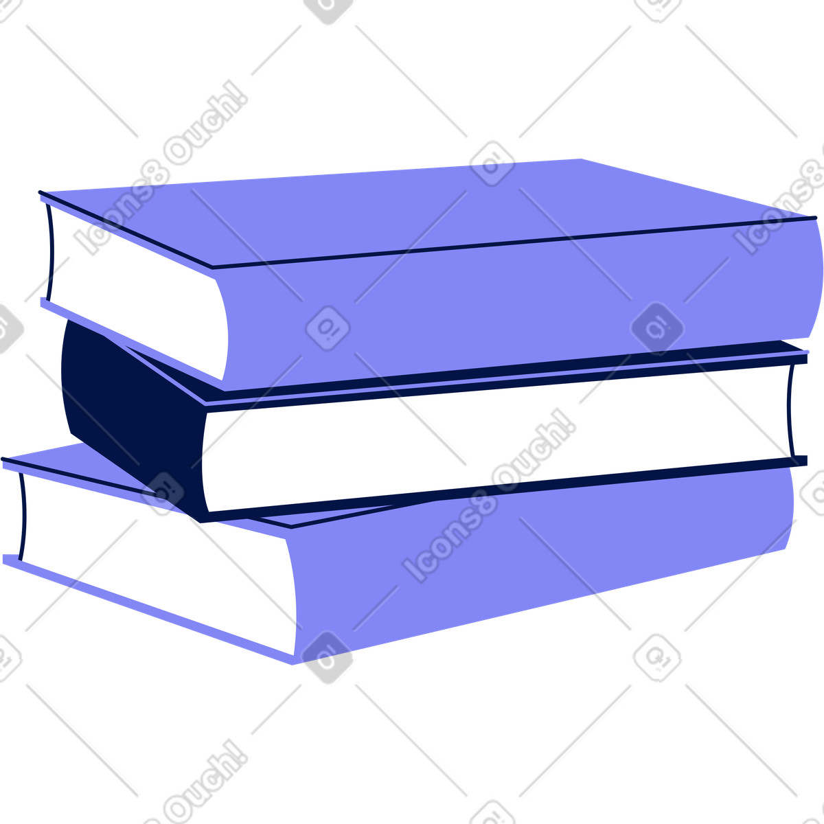 Ilustração de Pilha livros em no estilo Glow para baixar em PNG, SVG