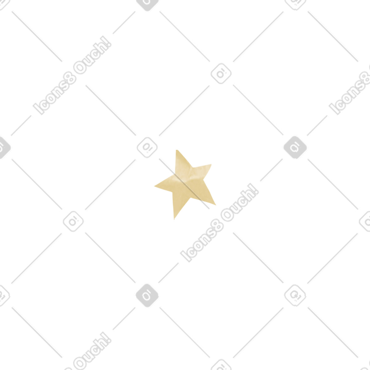 Illustration Étoile dans le style Papery à télécharger aux formats PNG, SVG