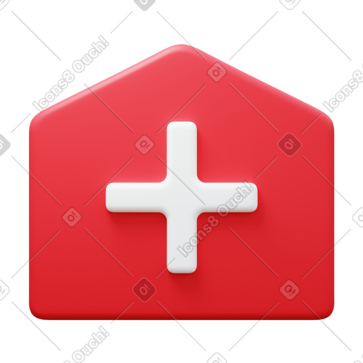 Иллюстрация Hospital в стиле 3D Fluency — скачать в форматах PNG, SVG