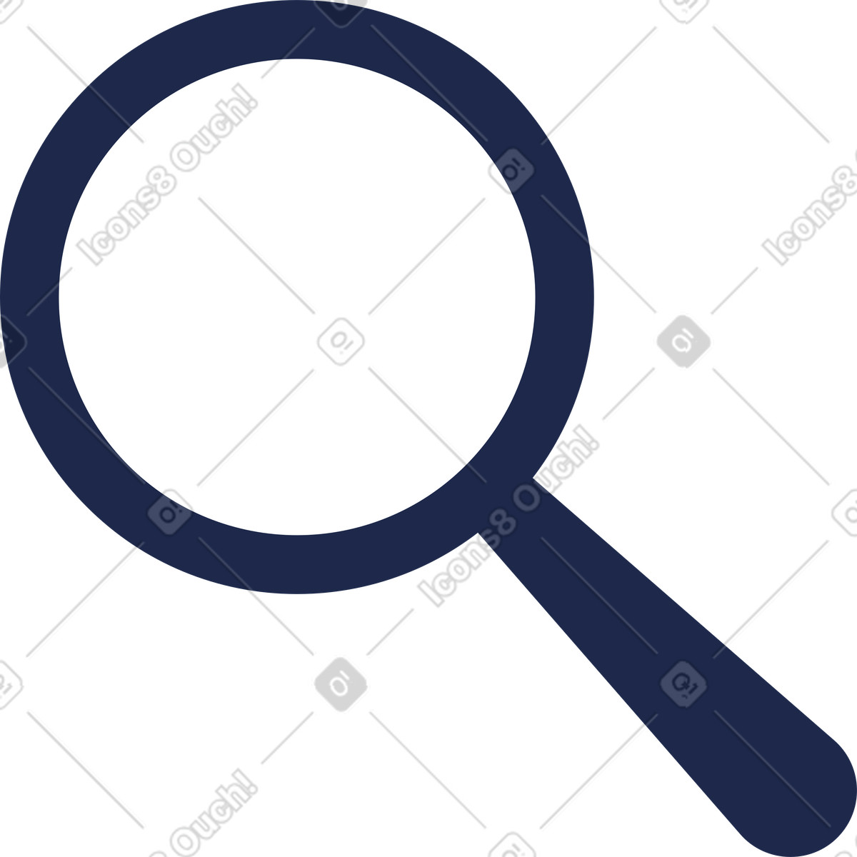 Outline 스타일의 확대경 일러스트레이션 PNG, SVG 다운로드