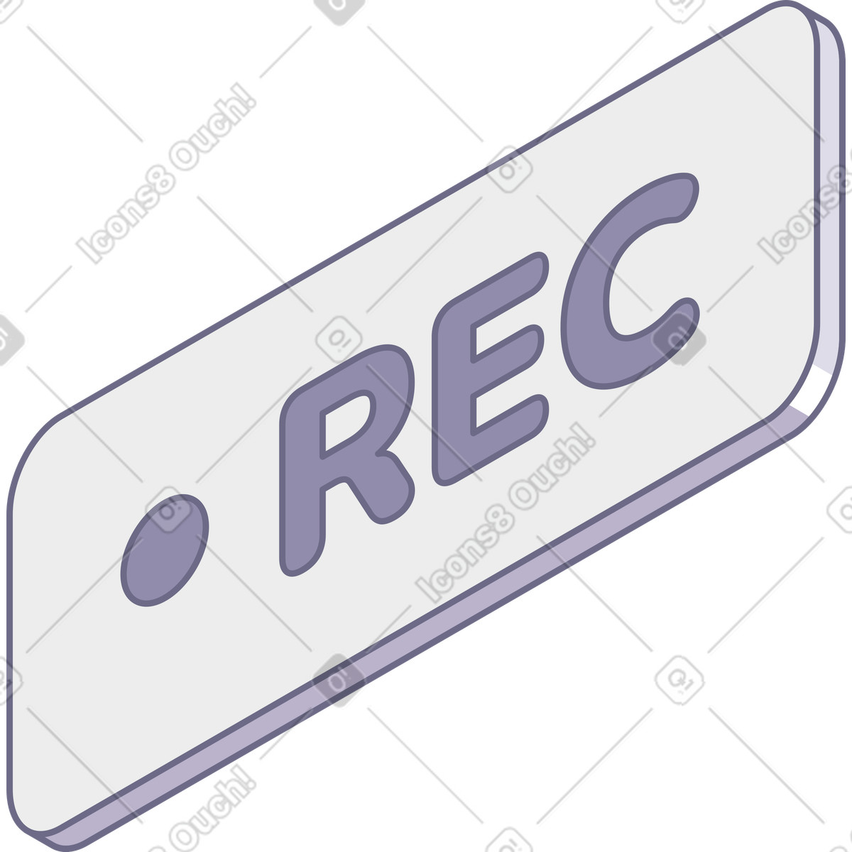 Recording icon illustration in Modul style download in PNG, SVG